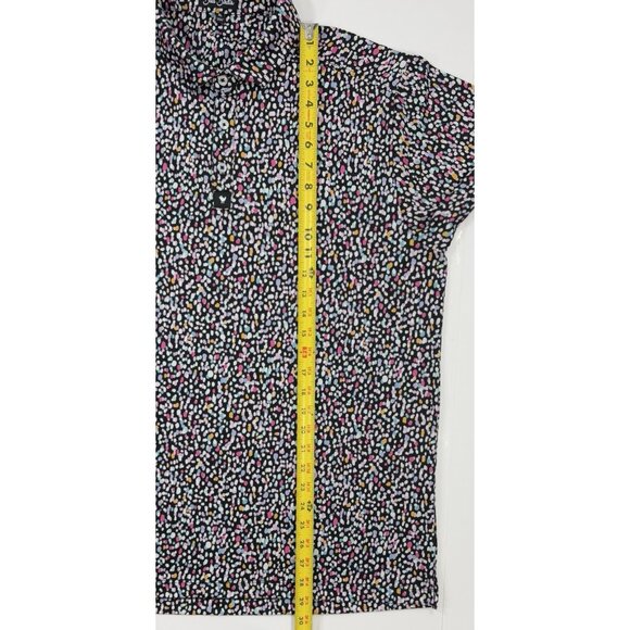 Bad Birdie Mens Polo Shirt Sz XL Scottsdale National Golf Performance Dot Print - Picture 11 of 11